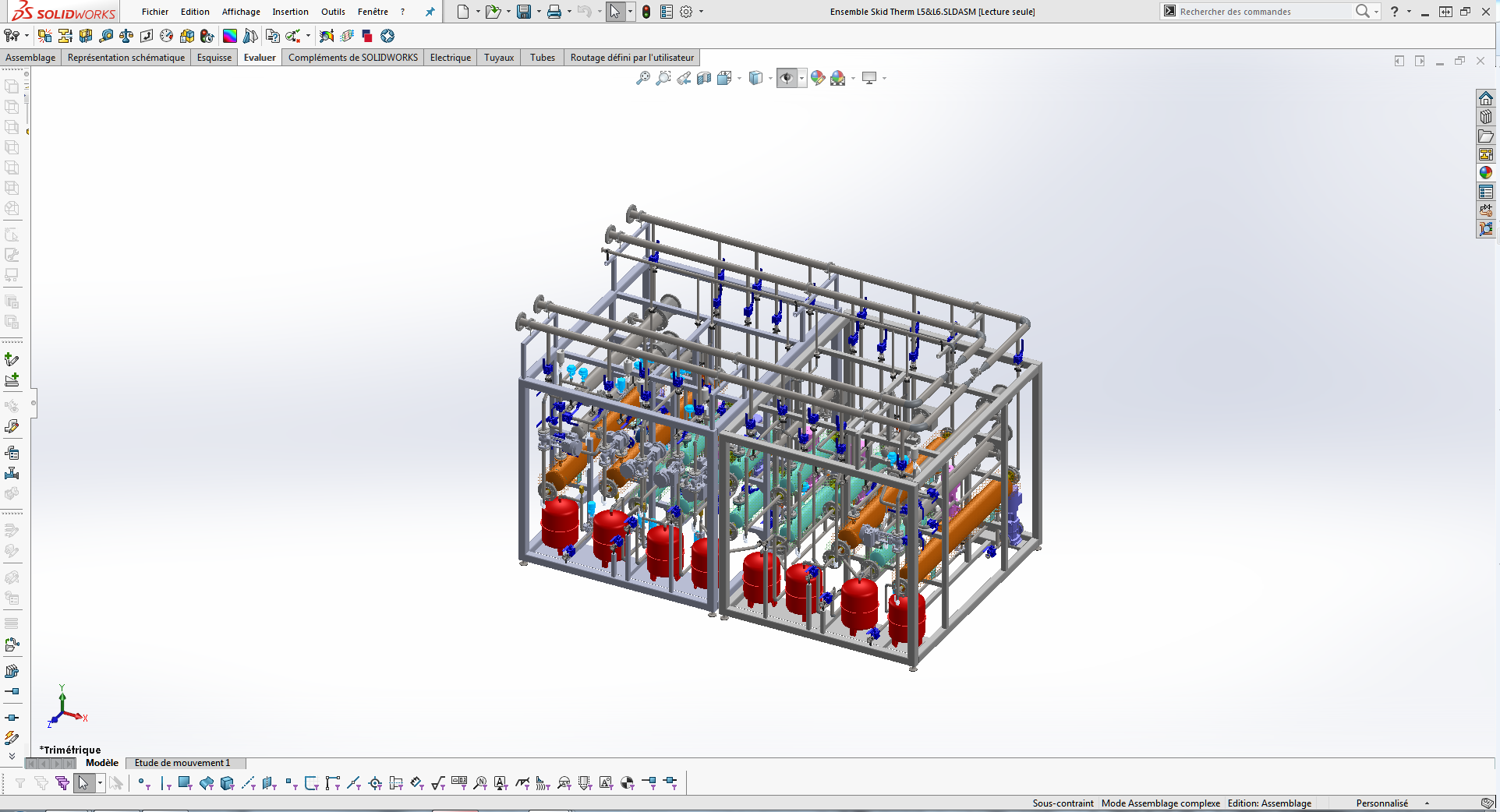 3D skid thermal map